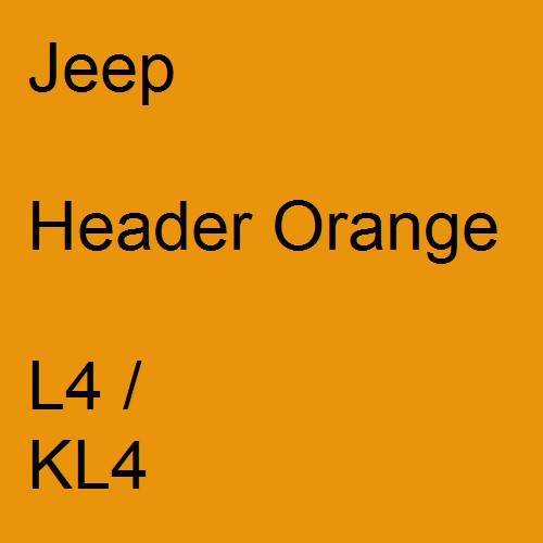 Jeep, Header Orange, L4 / KL4.